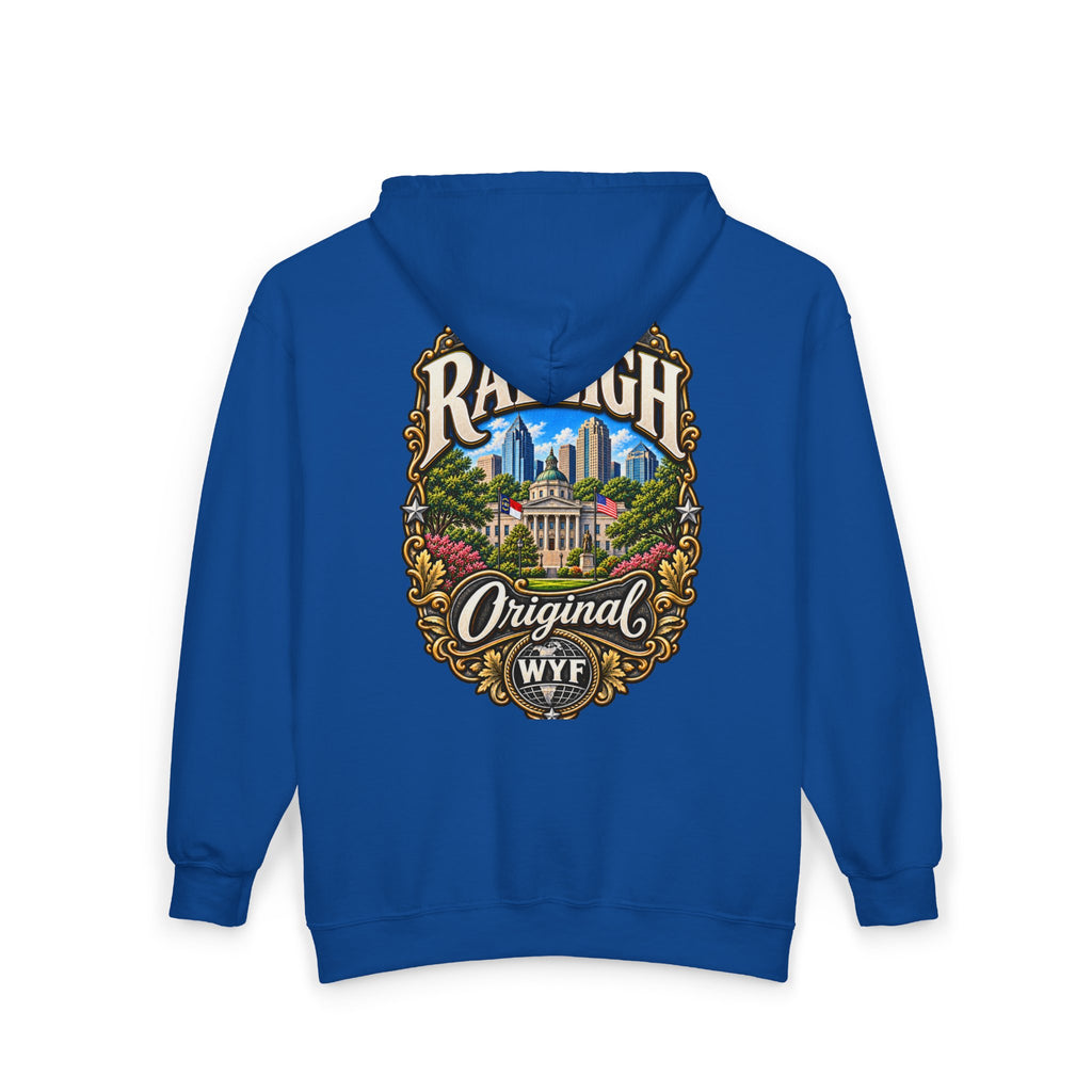 WYF Raleigh Full-Zip Hoodie | Raleigh Souvenir & Where You From Streetwear