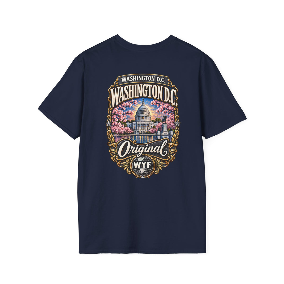 WYF Washington Dc T-Shirt | Washington Dc Souvenir & Where You From Streetwear