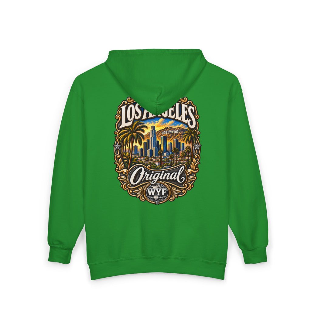 WYF Los Angeles Full-Zip Hoodie | Los Angeles Souvenir & Where You From Streetwear