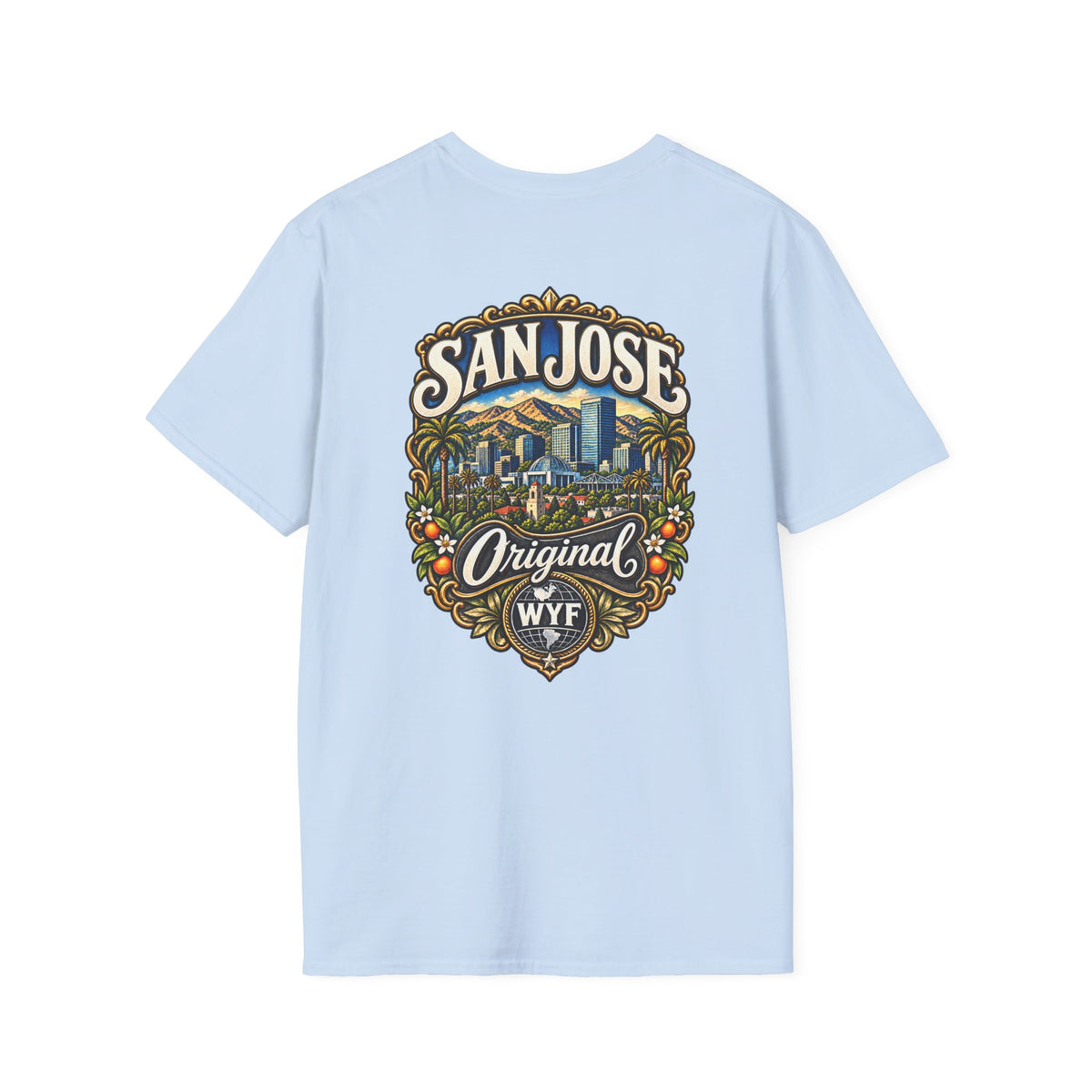 WYF San Jose T-Shirt | San Jose Souvenir & Where You From Streetwear