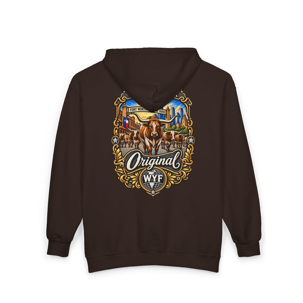 WYF Fort Worth Full-Zip Hoodie | Fort Worth Souvenir & Where You From Streetwear