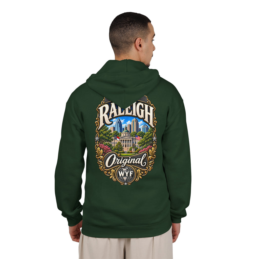 WYF Raleigh Full-Zip Hoodie | Raleigh Souvenir & Where You From Streetwear