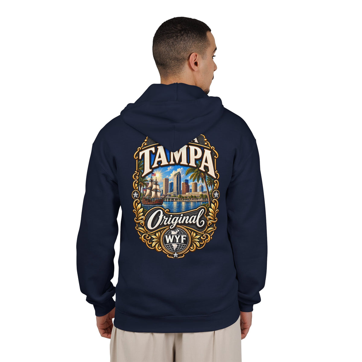 WYF Tampa Full-Zip Hoodie | Tampa Souvenir & Where You From Streetwear
