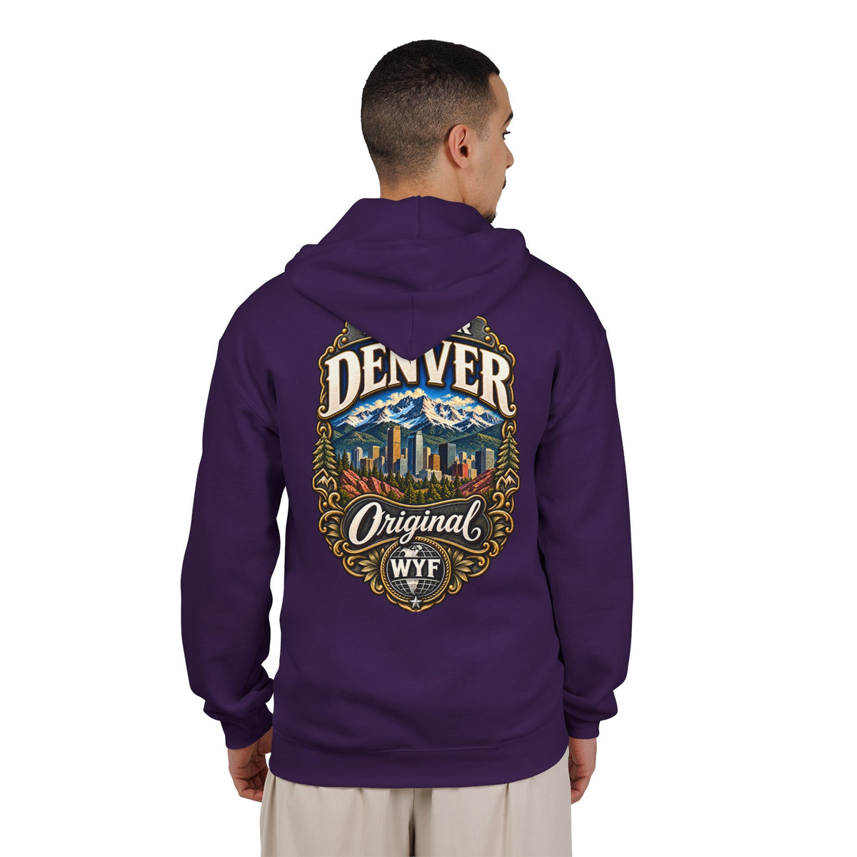 WYF Denver Full-Zip Hoodie | Denver Souvenir & Where You From Streetwear
