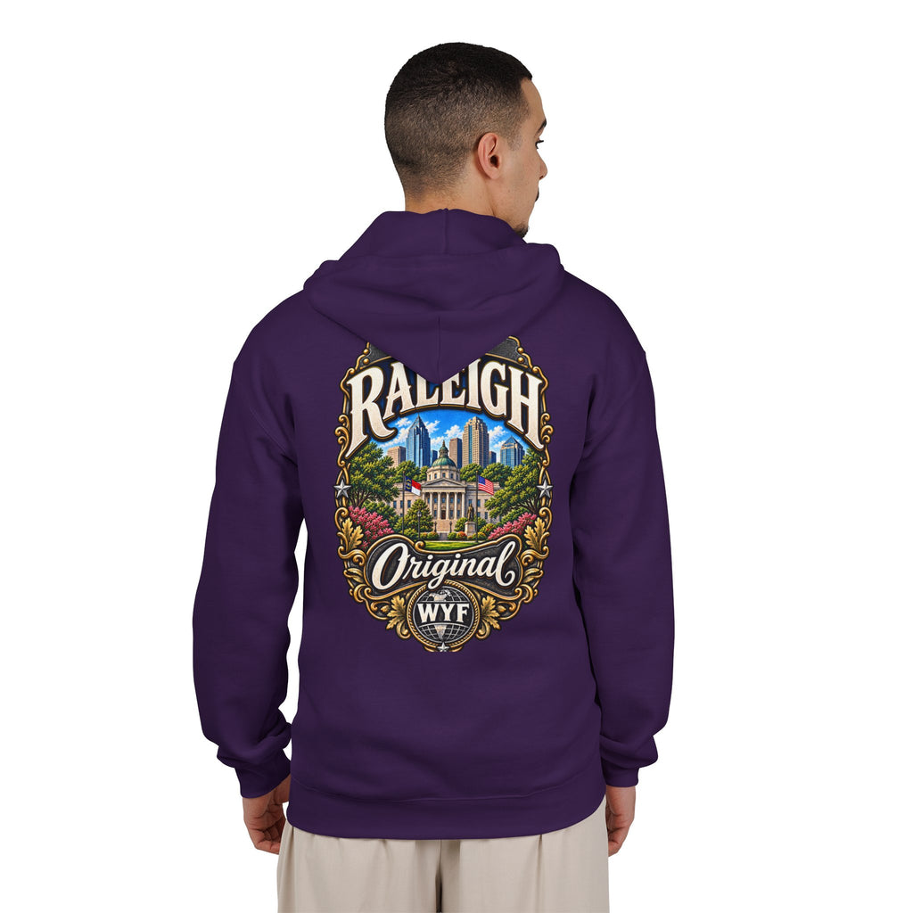 WYF Raleigh Full-Zip Hoodie | Raleigh Souvenir & Where You From Streetwear