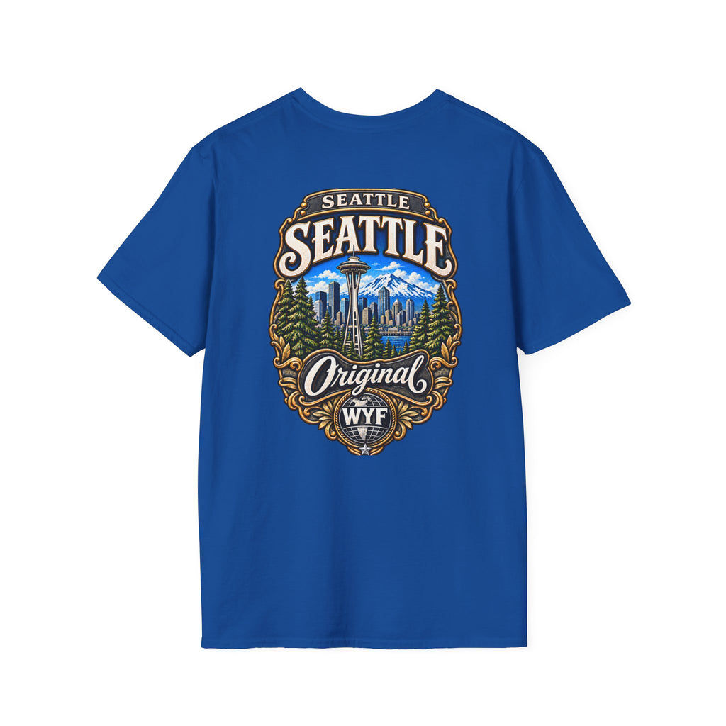 WYF Seattle T-Shirt | Seattle Souvenir & Where You From Streetwear