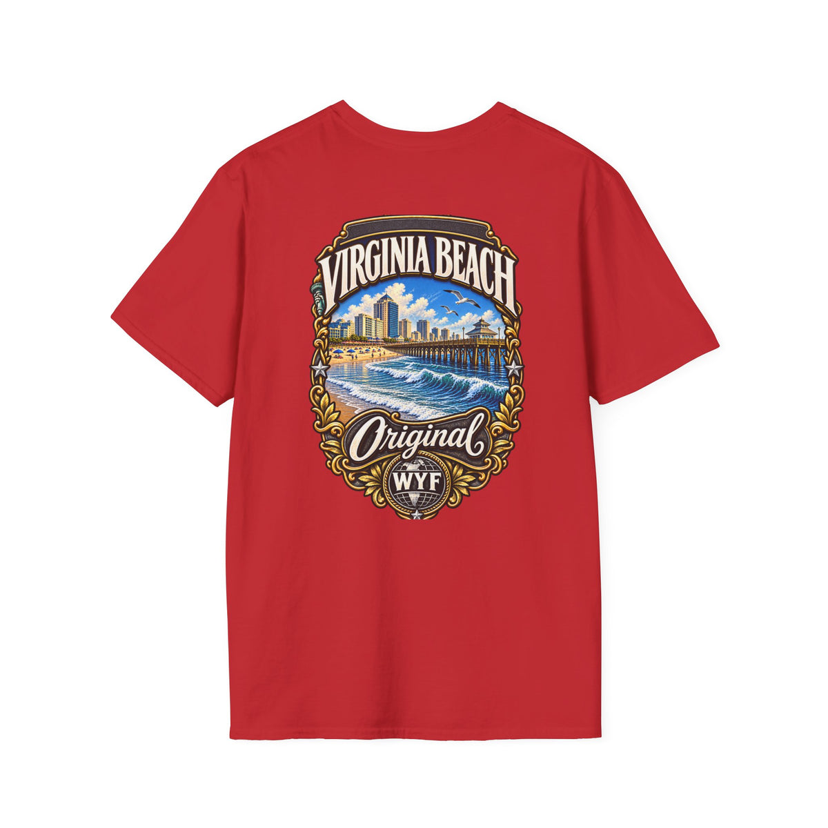 WYF Virginia Beach T-Shirt | Virginia Beach Souvenir & Where You From Streetwear