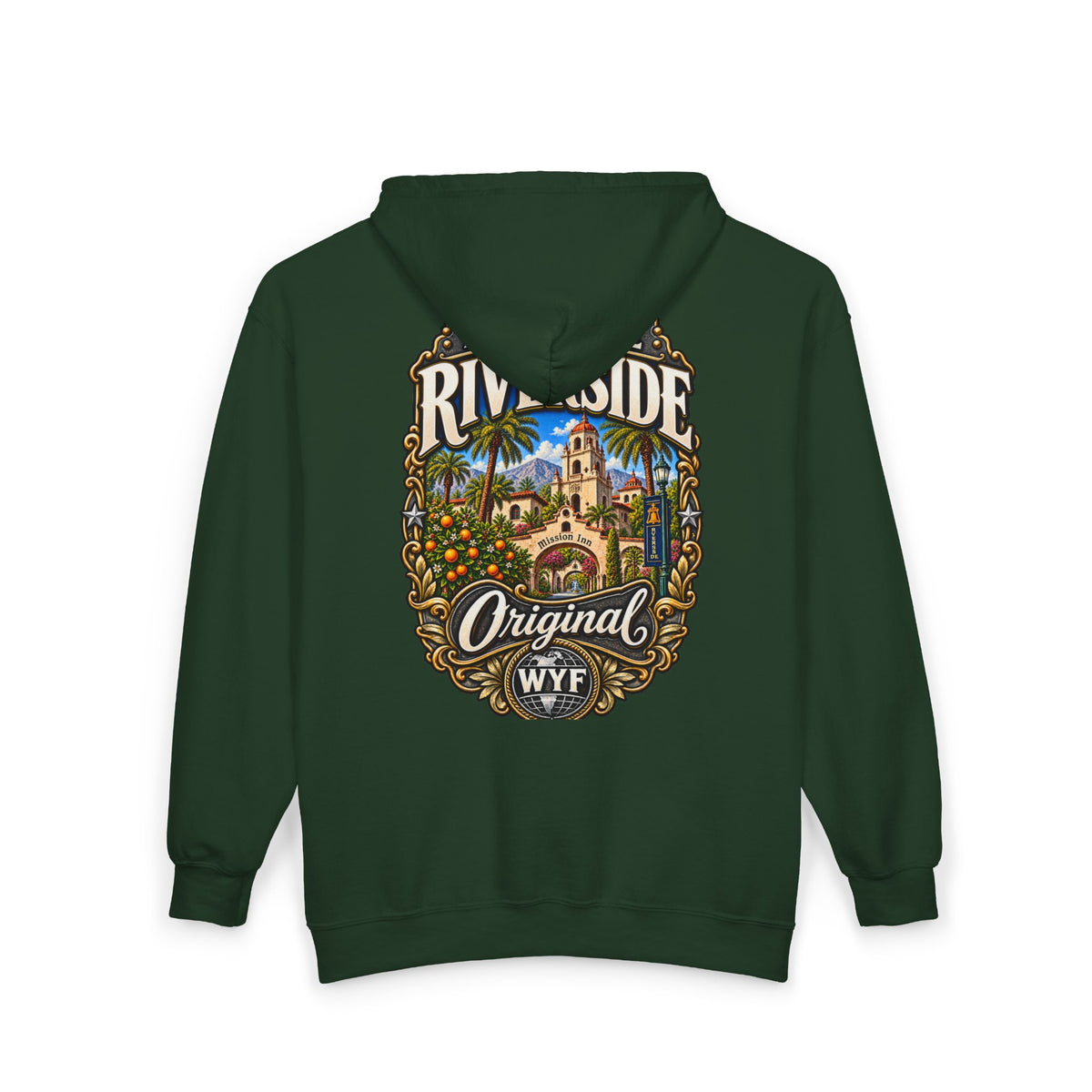 WYF Riverside Full-Zip Hoodie | Riverside Souvenir & Where You From Streetwear