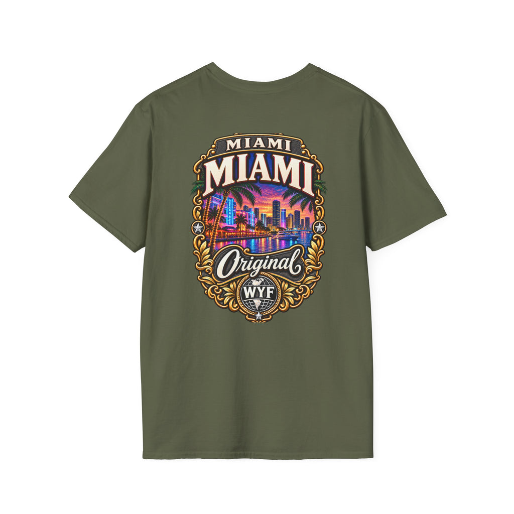 WYF Miami T-Shirt | Miami Souvenir & Where You From Streetwear