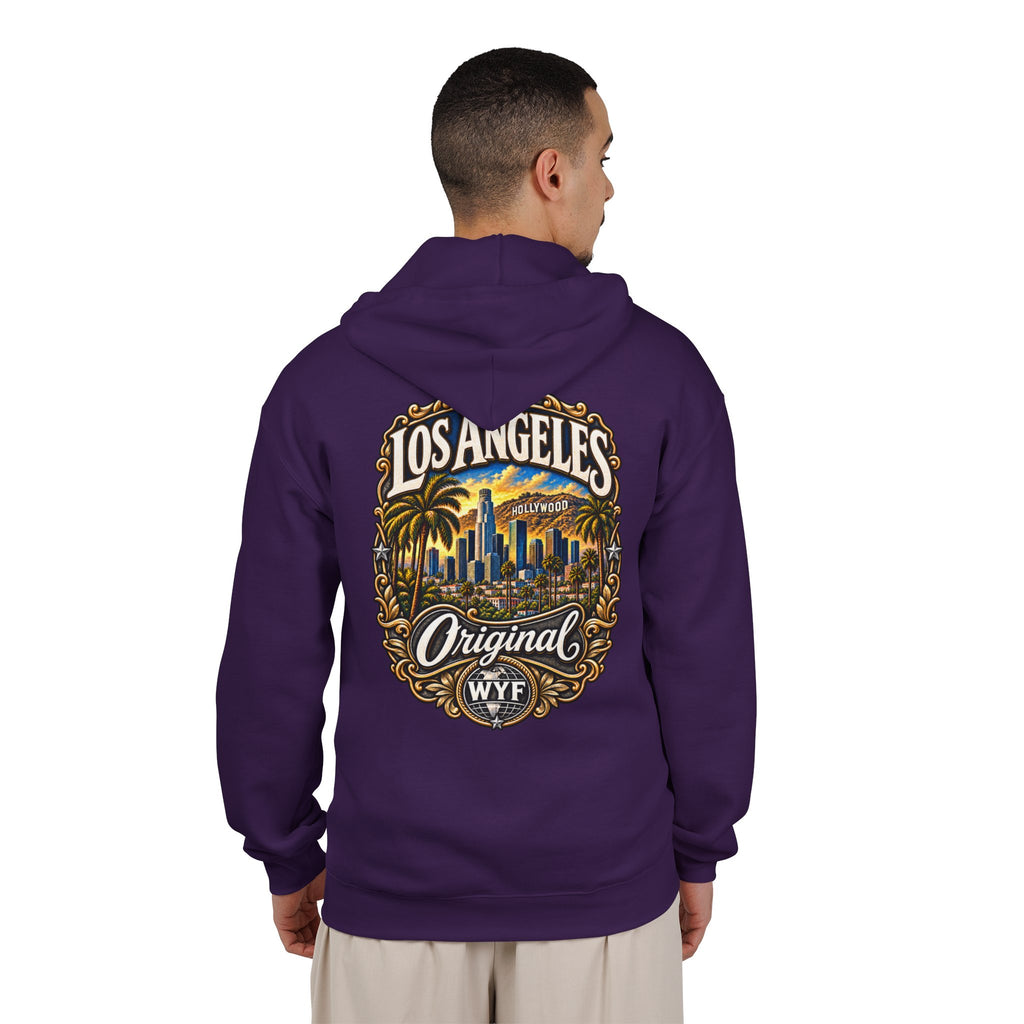 WYF Los Angeles Full-Zip Hoodie | Los Angeles Souvenir & Where You From Streetwear