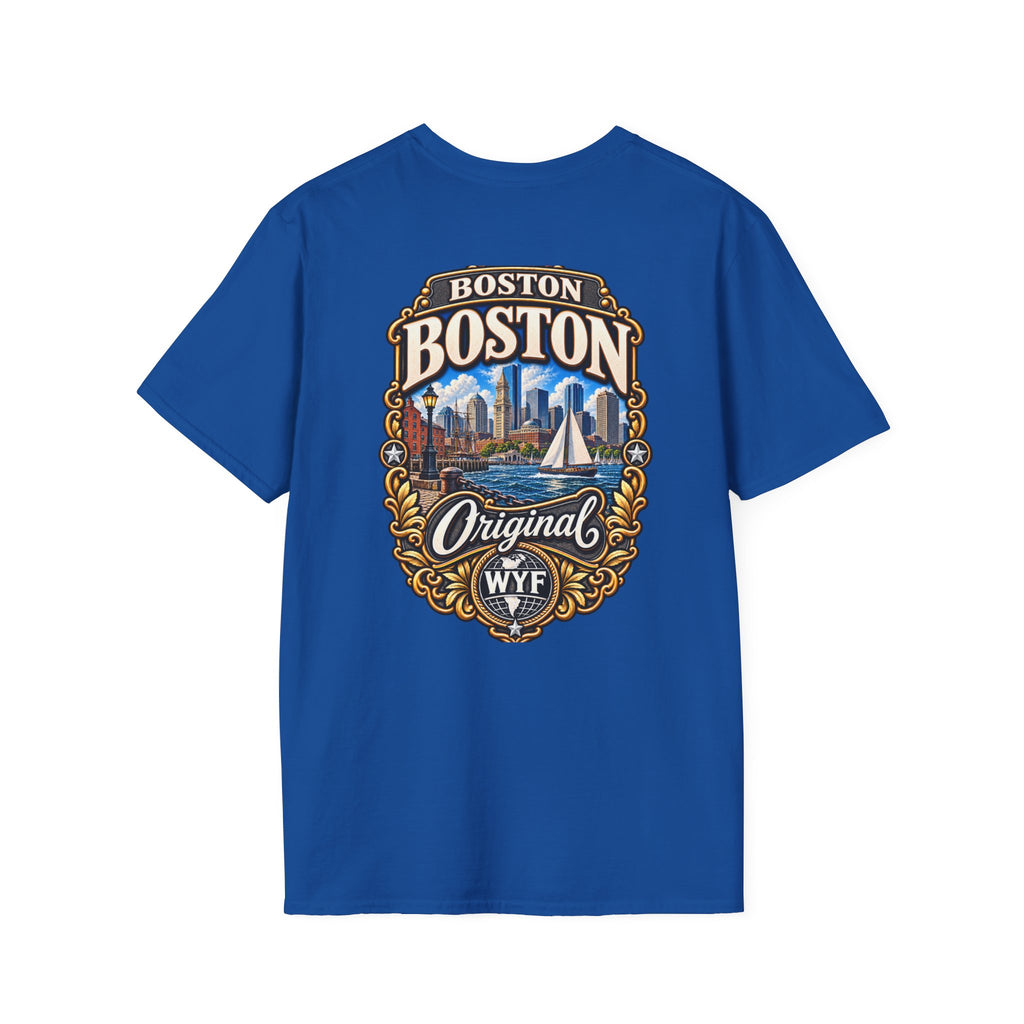 WYF Boston T-Shirt | Boston Souvenir & Where You From Streetwear