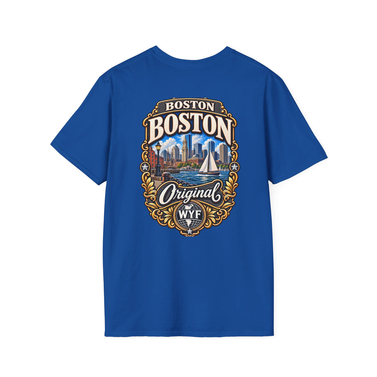WYF Boston T-Shirt | Boston Souvenir & Where You From Streetwear