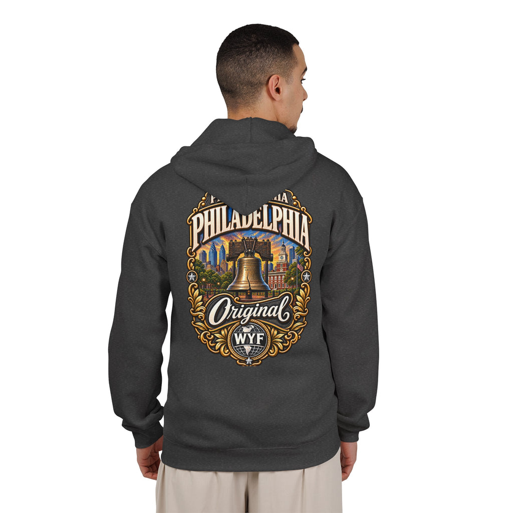 WYF Philadelphia Full-Zip Hoodie | Philadelphia Souvenir & Where You From Streetwear