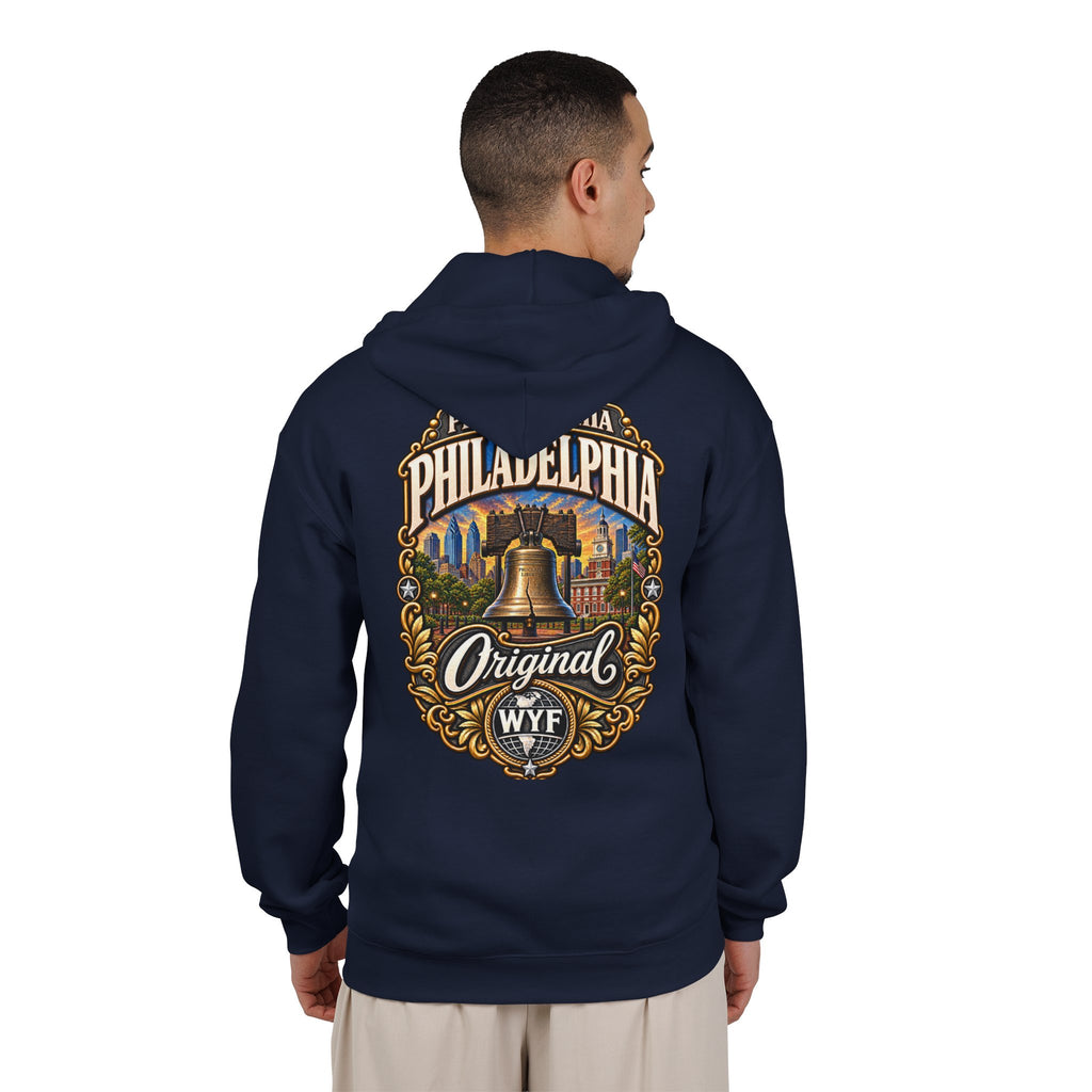 WYF Philadelphia Full-Zip Hoodie | Philadelphia Souvenir & Where You From Streetwear