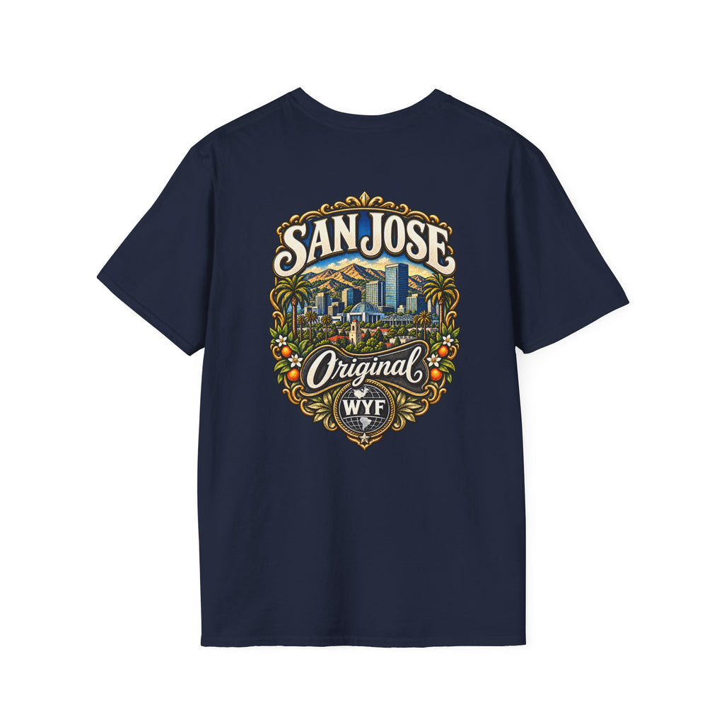 WYF San Jose T-Shirt | San Jose Souvenir & Where You From Streetwear