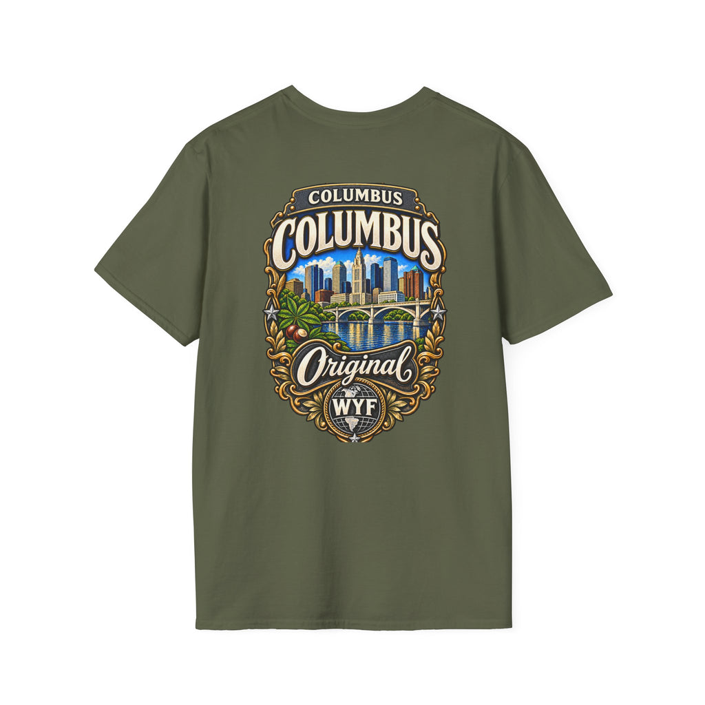 WYF Columbus T-Shirt | Columbus Souvenir & Where You From Streetwear