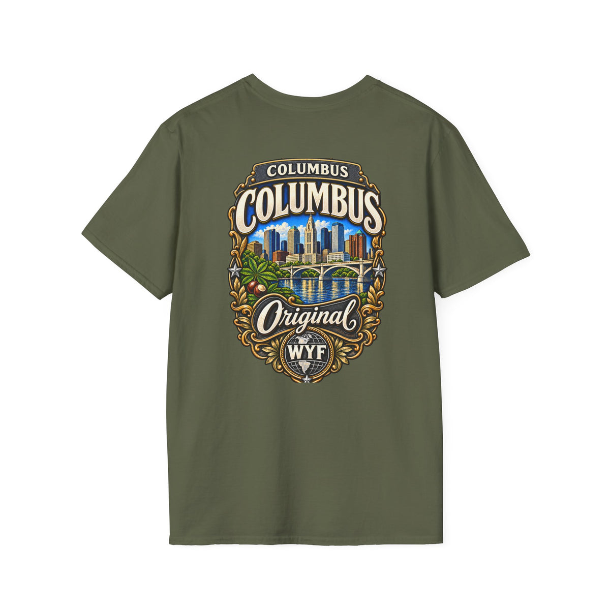WYF Columbus T-Shirt | Columbus Souvenir & Where You From Streetwear