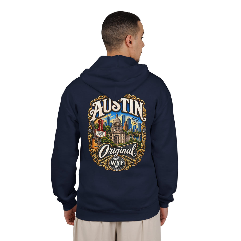 WYF Austin Full-Zip Hoodie | Austin Souvenir & Where You From Streetwear