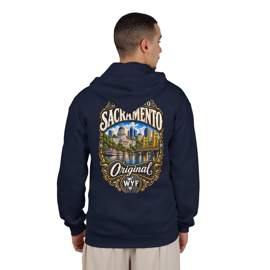 WYF Sacramento Full-Zip Hoodie | Sacramento Souvenir & Where You From Streetwear