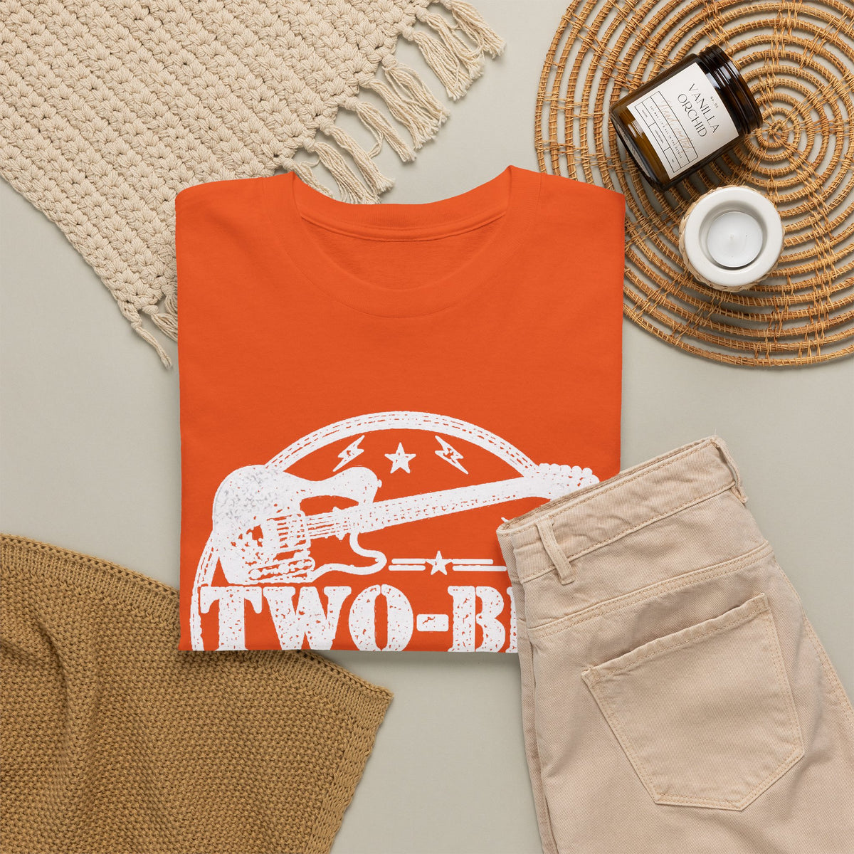 Two-Bit American Rock T-Shirt — Vintage Guitar Band Tee