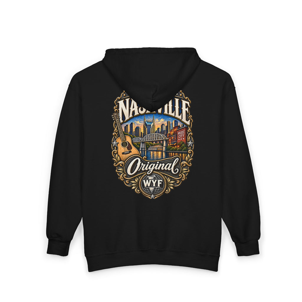 WYF Nashville Full-Zip Hoodie | Nashville Souvenir & Where You From Streetwear