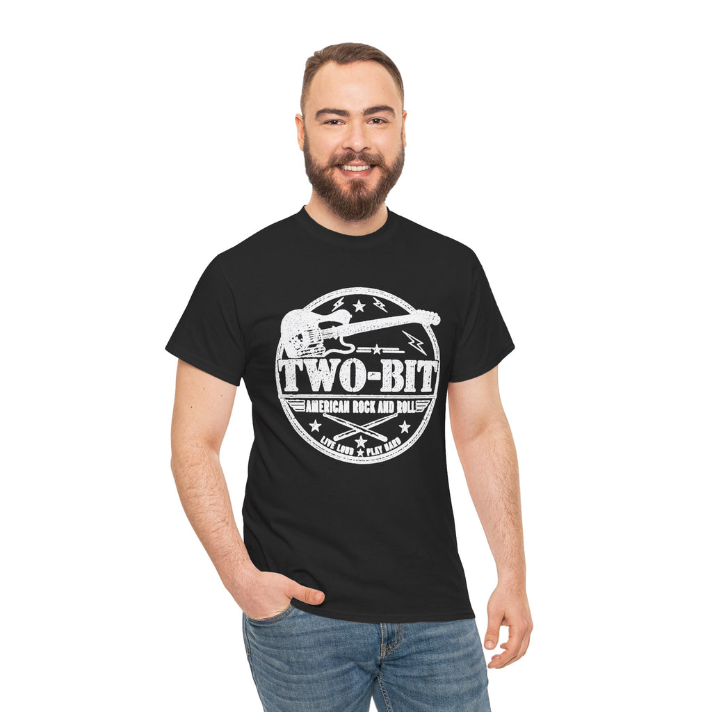 Two-Bit American Rock T-Shirt — Vintage Guitar Band Tee