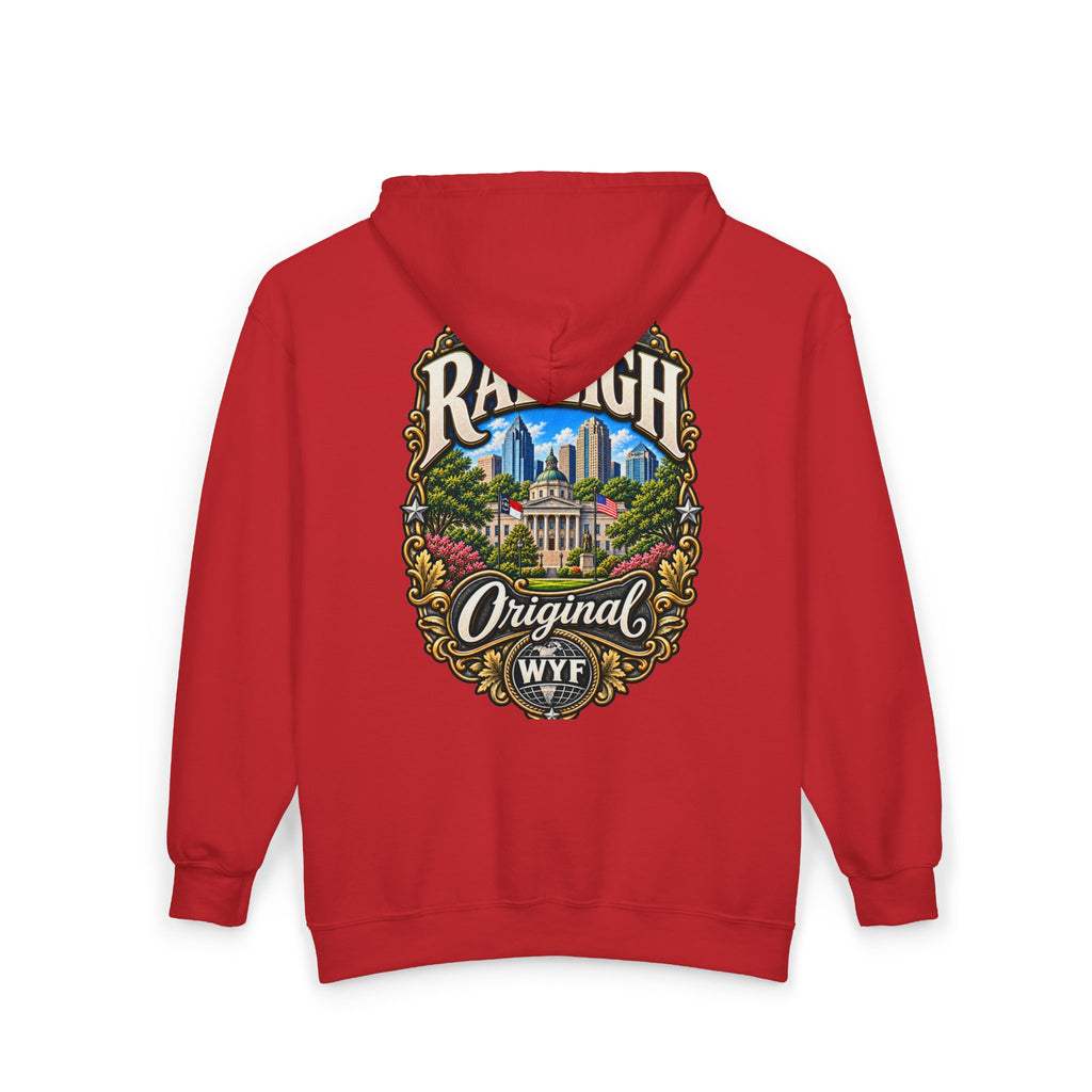 WYF Raleigh Full-Zip Hoodie | Raleigh Souvenir & Where You From Streetwear