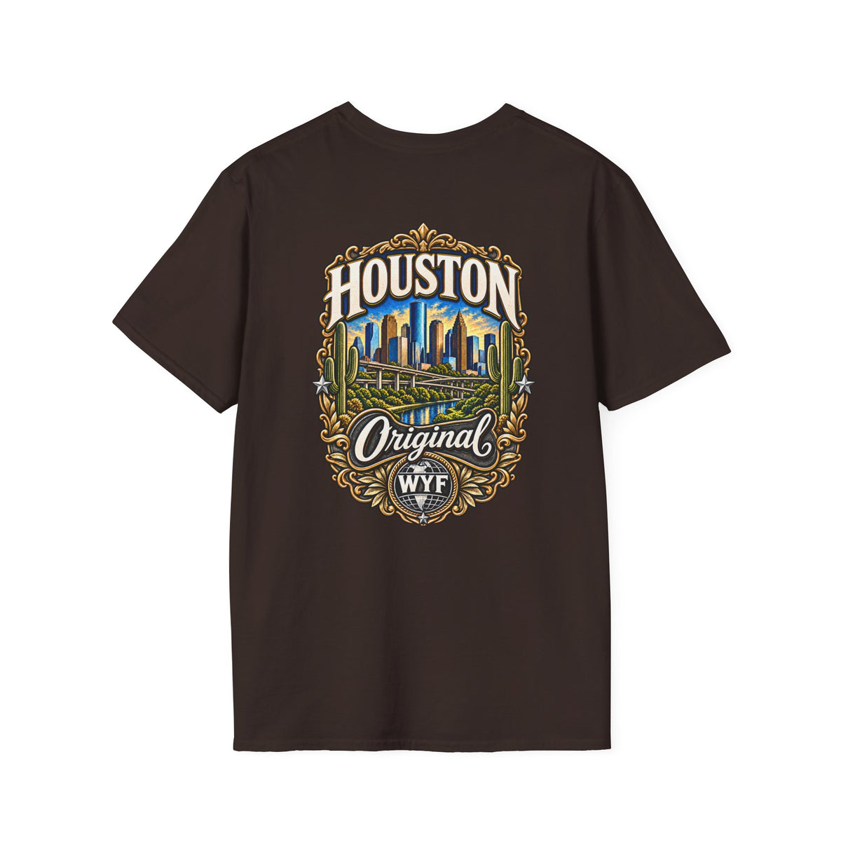 WYF Houston T-Shirt | Houston Souvenir & Where You From Streetwear