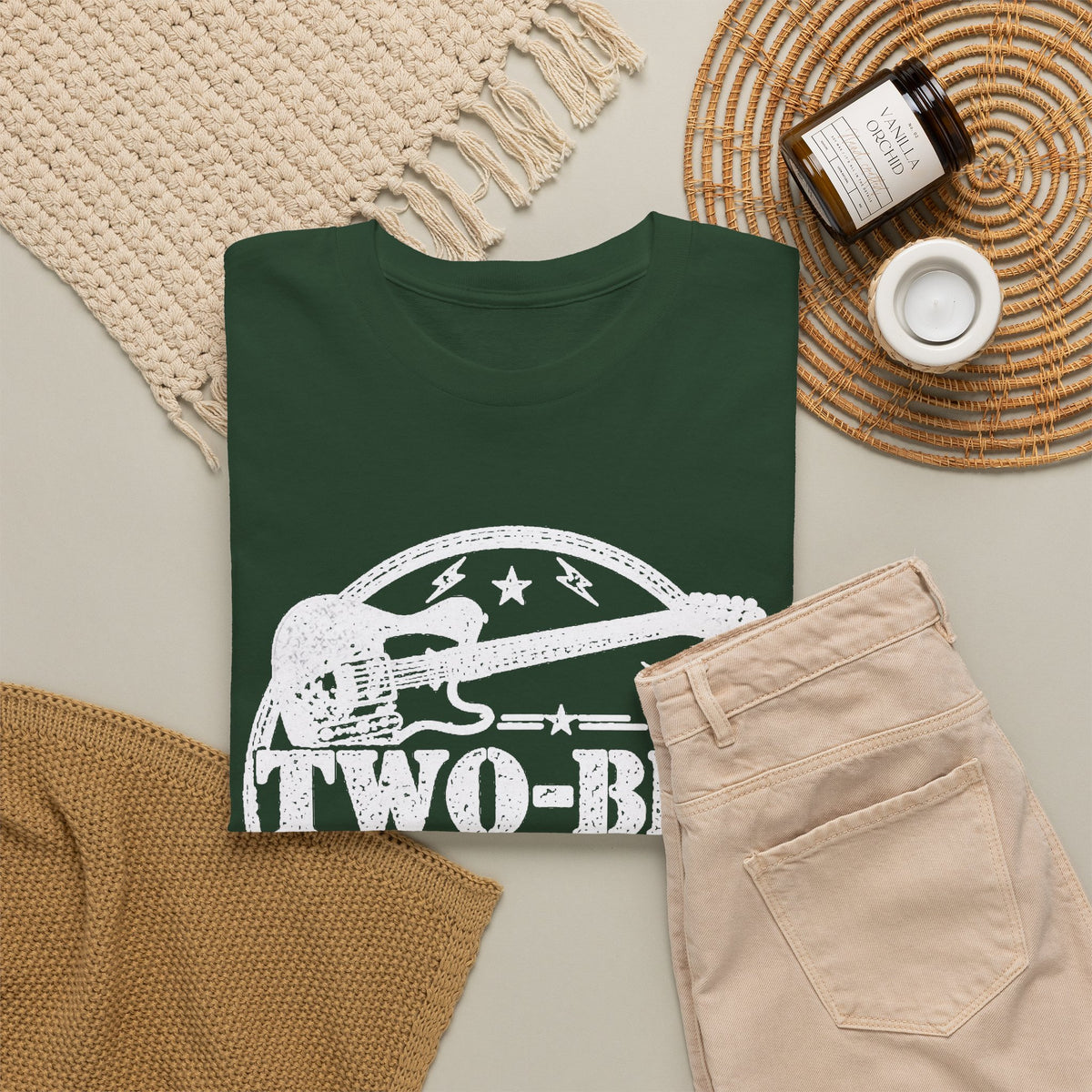 Two-Bit American Rock T-Shirt — Vintage Guitar Band Tee
