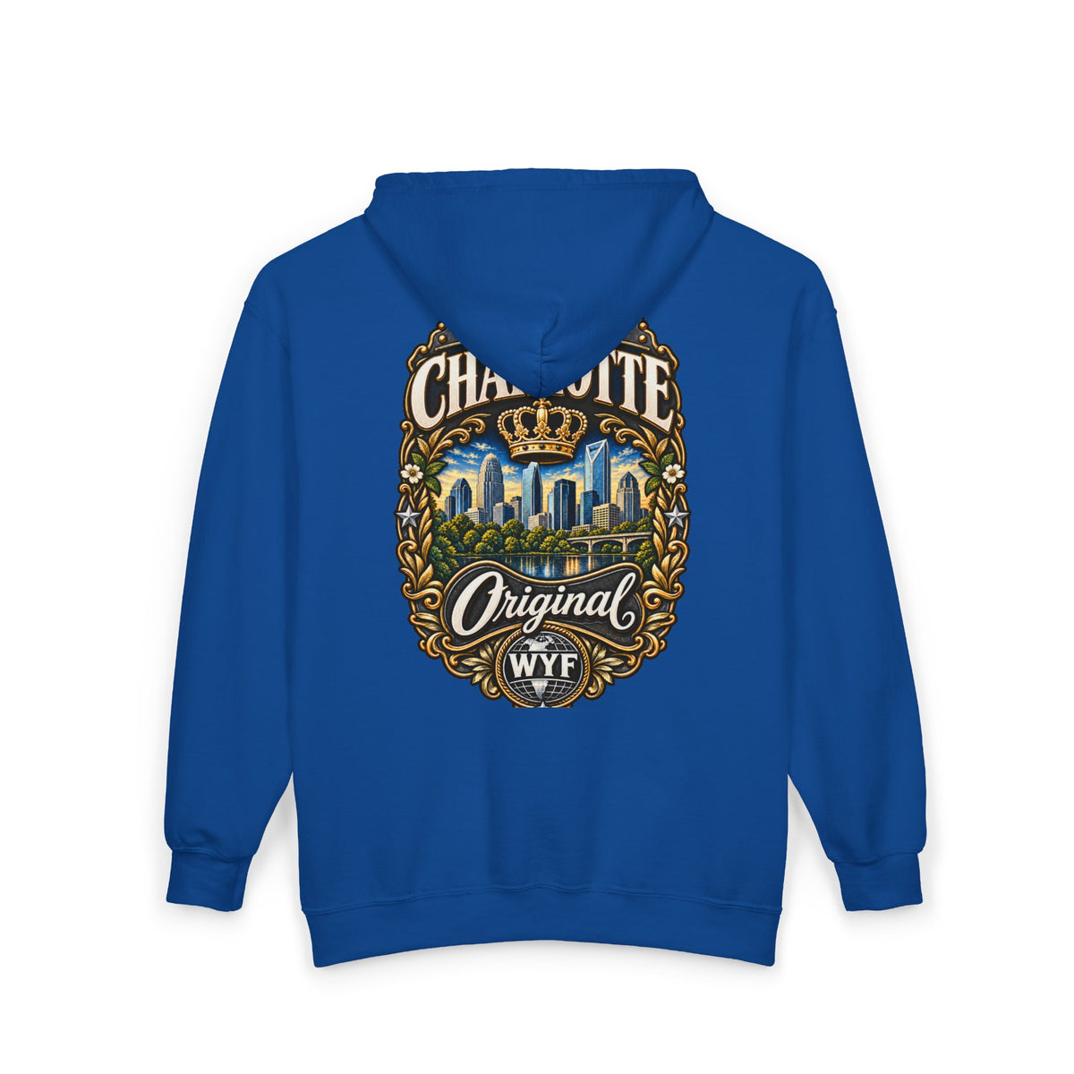 WYF Charlotte Full-Zip Hoodie | Charlotte Souvenir & Where You From Streetwear