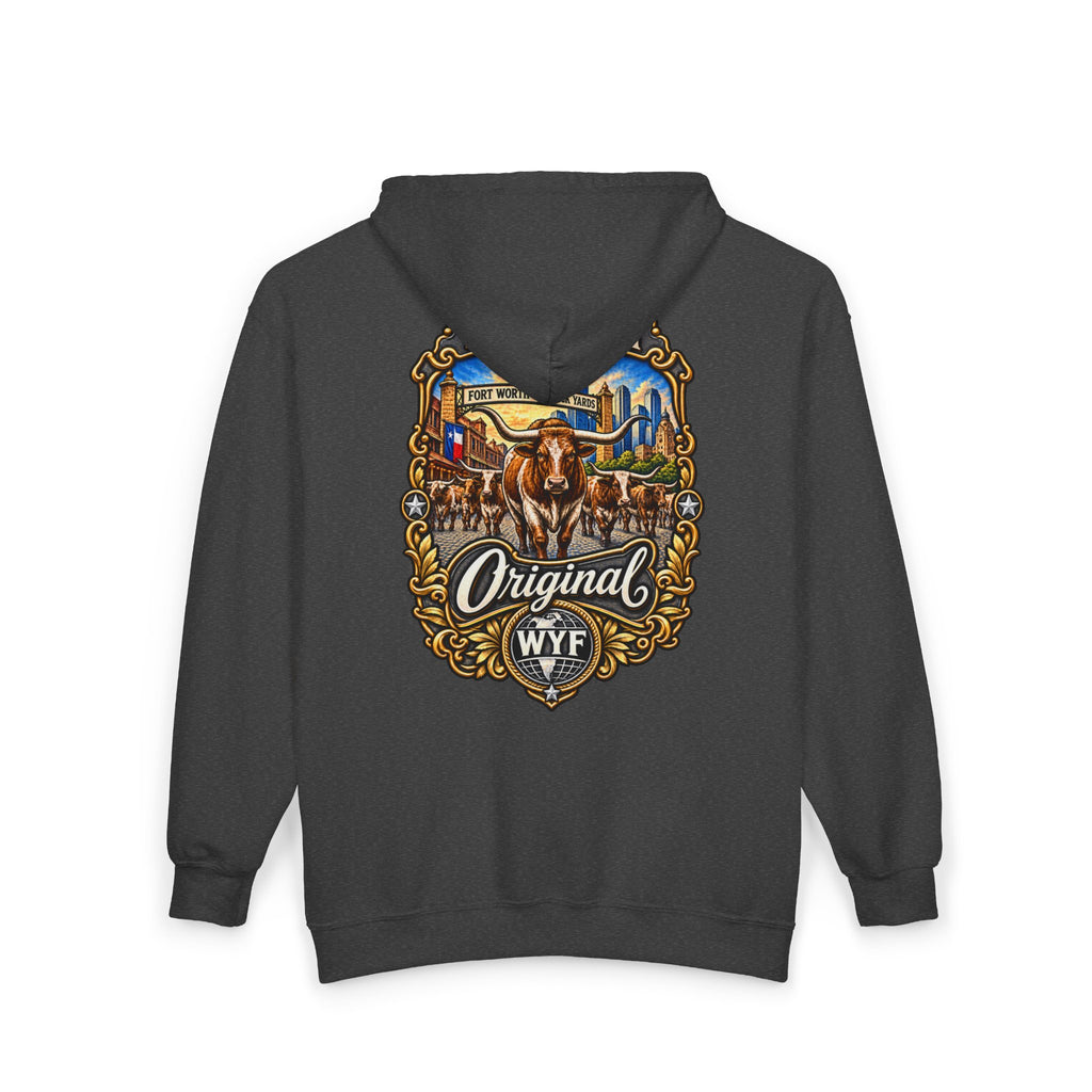 WYF Fort Worth Full-Zip Hoodie | Fort Worth Souvenir & Where You From Streetwear