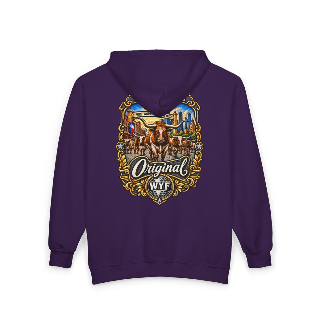 WYF Fort Worth Full-Zip Hoodie | Fort Worth Souvenir & Where You From Streetwear