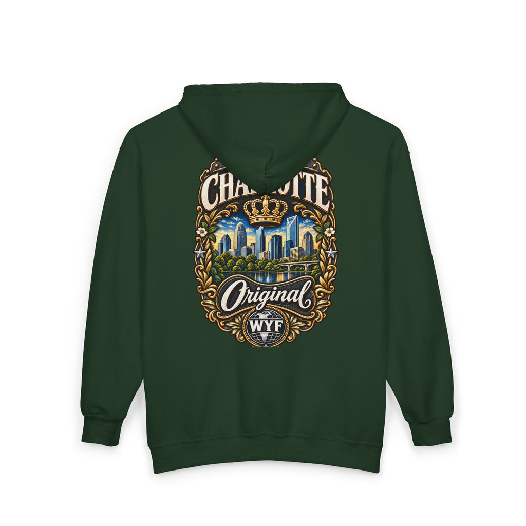 WYF Charlotte Full-Zip Hoodie | Charlotte Souvenir & Where You From Streetwear