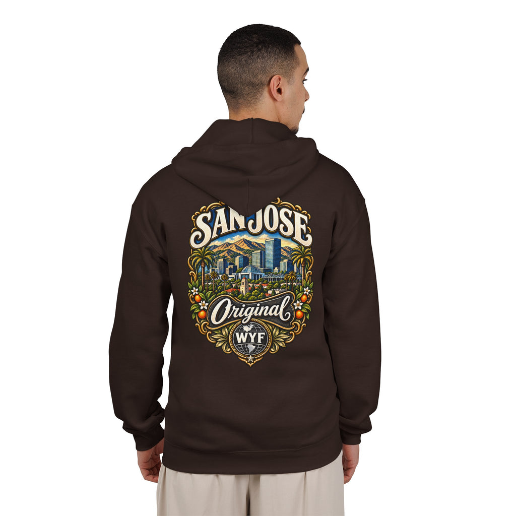 WYF San Jose Full-Zip Hoodie | San Jose Souvenir & Where You From Streetwear