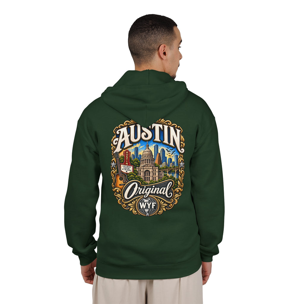 WYF Austin Full-Zip Hoodie | Austin Souvenir & Where You From Streetwear