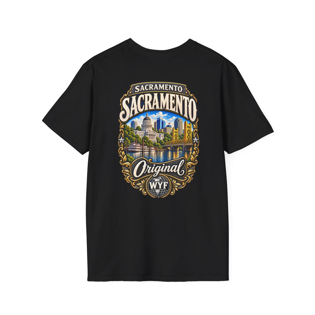 WYF Sacramento T-Shirt | Sacramento Souvenir & Where You From Streetwear