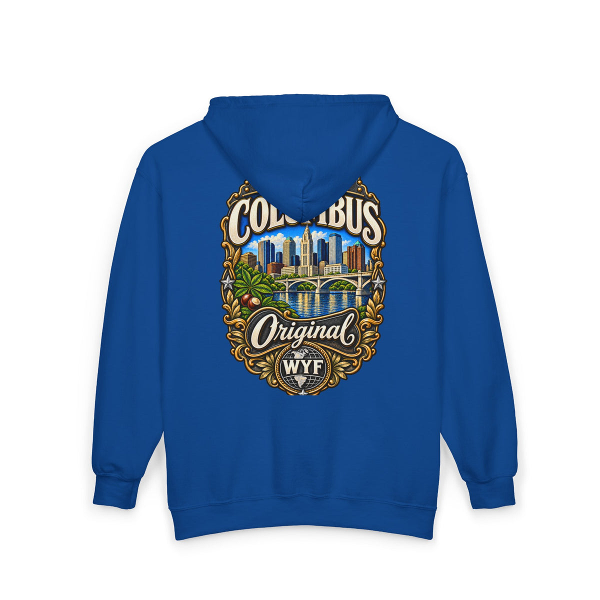 WYF Columbus Full-Zip Hoodie | Columbus Souvenir & Where You From Streetwear