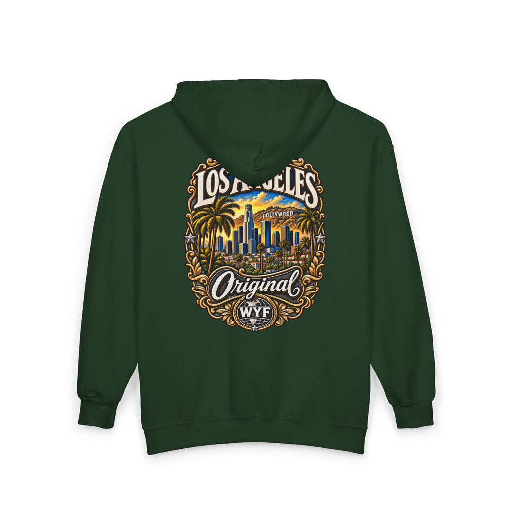 WYF Los Angeles Full-Zip Hoodie | Los Angeles Souvenir & Where You From Streetwear