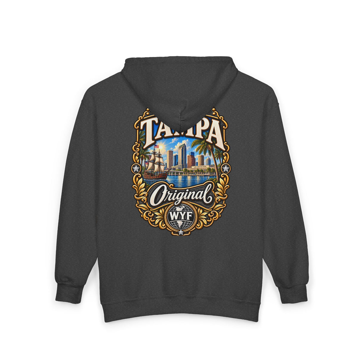 WYF Tampa Full-Zip Hoodie | Tampa Souvenir & Where You From Streetwear