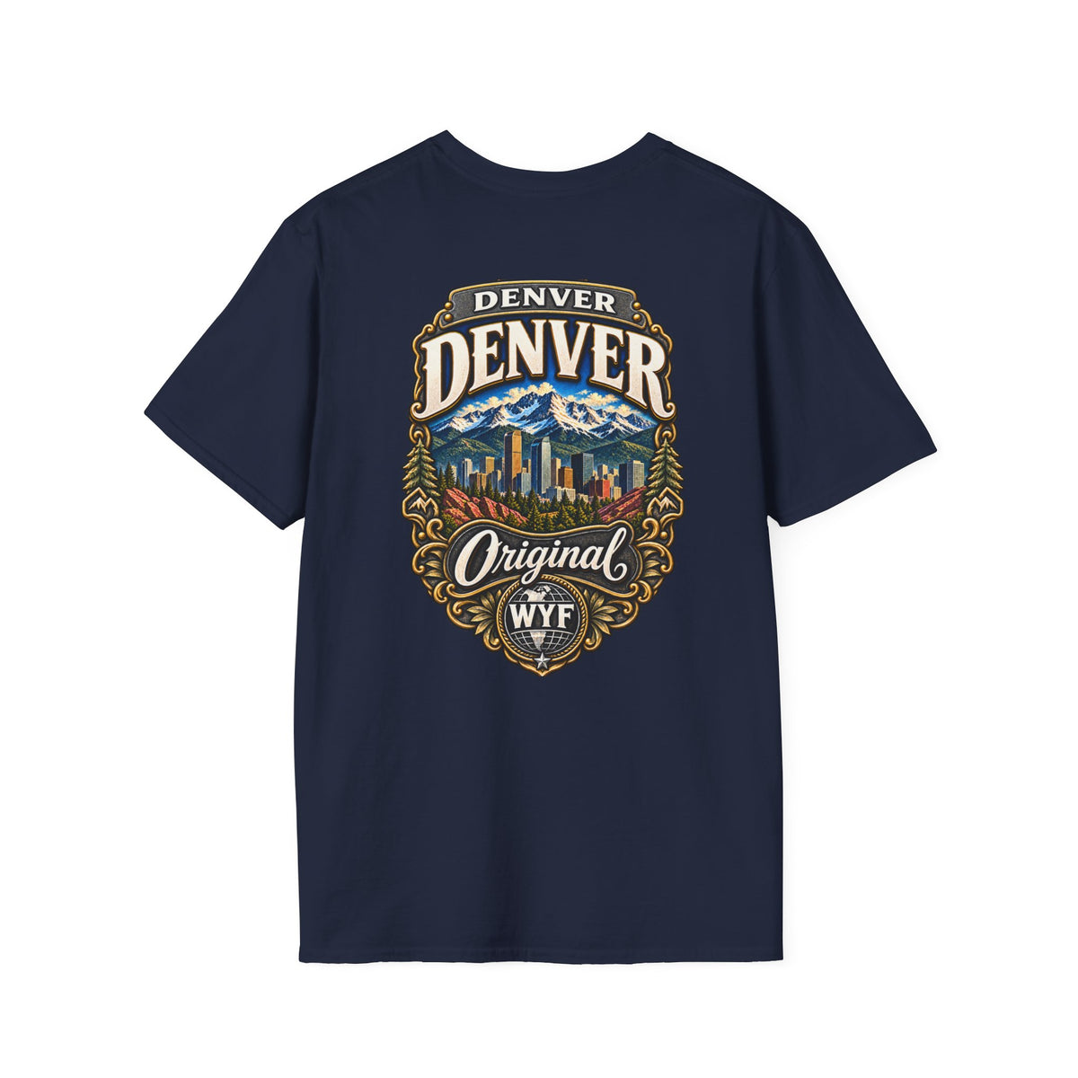 WYF Denver T-Shirt | Denver Souvenir & Where You From Streetwear