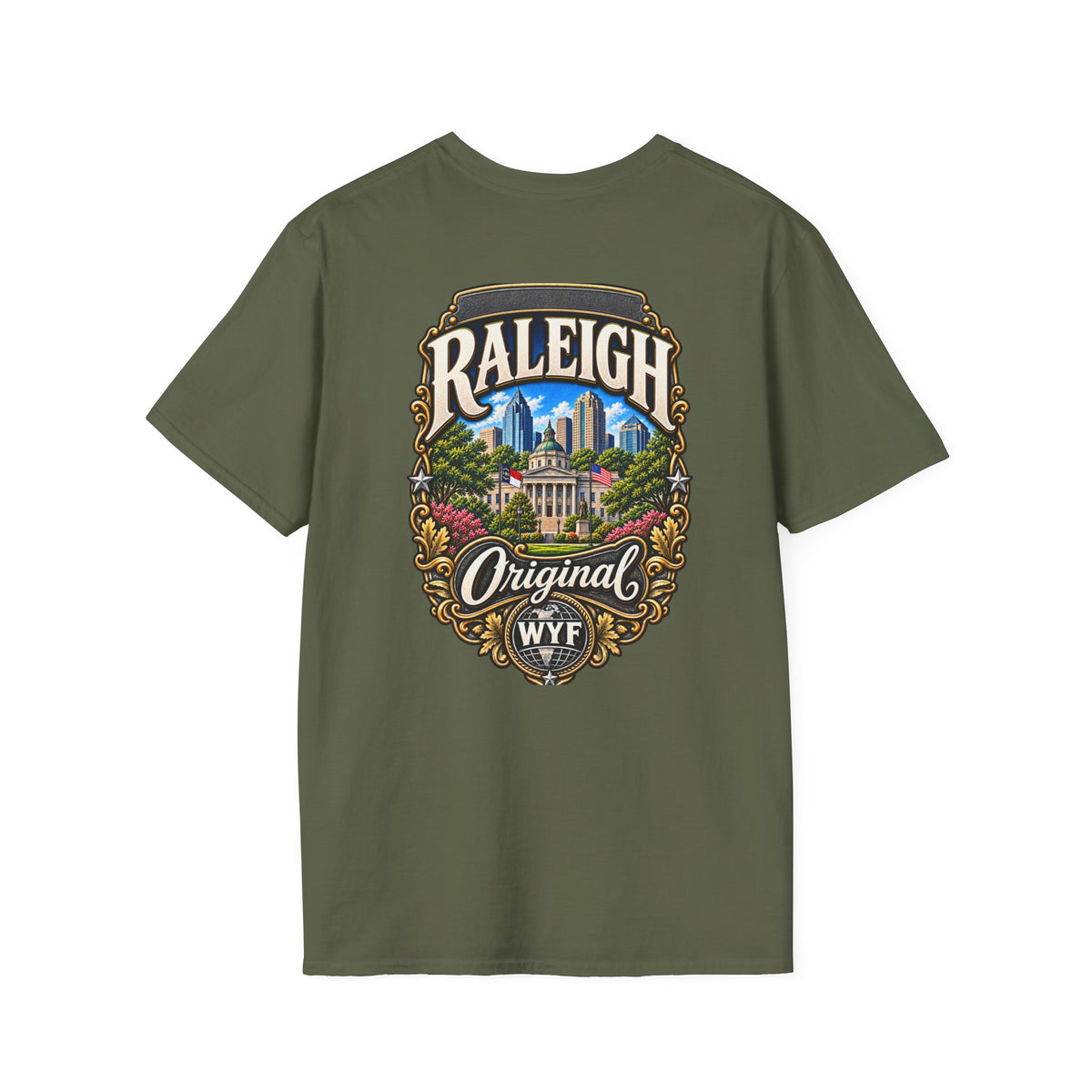 WYF Raleigh T-Shirt | Raleigh Souvenir & Where You From Streetwear