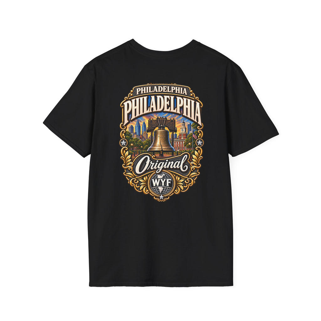 WYF Philadelphia T-Shirt | Philadelphia Souvenir & Where You From Streetwear