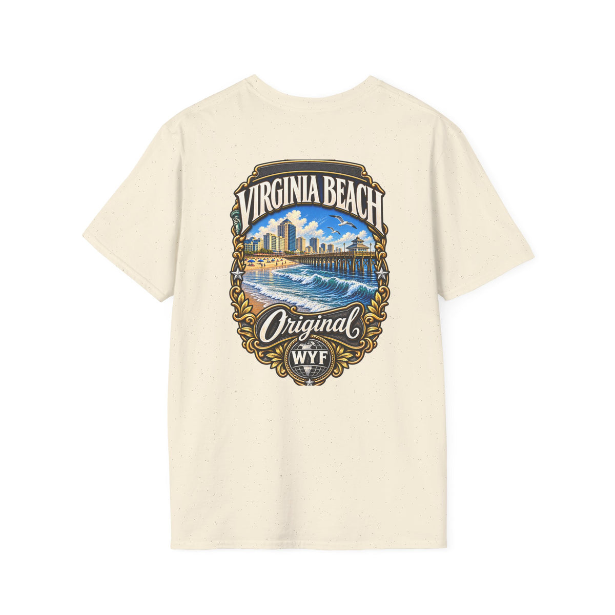WYF Virginia Beach T-Shirt | Virginia Beach Souvenir & Where You From Streetwear