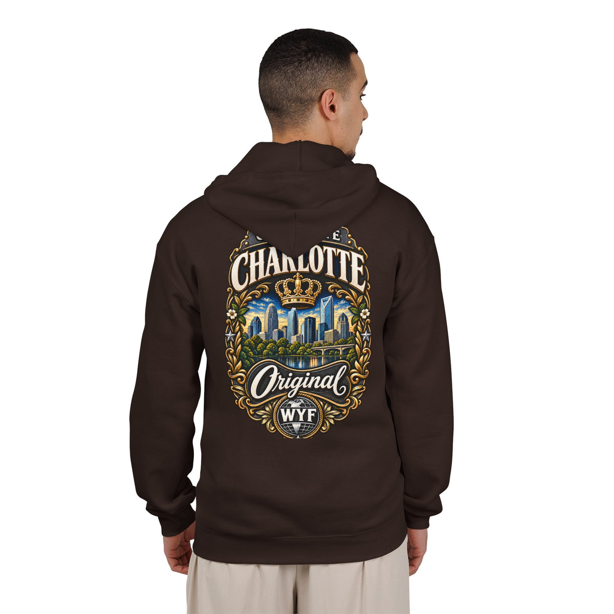 WYF Charlotte Full-Zip Hoodie | Charlotte Souvenir & Where You From Streetwear