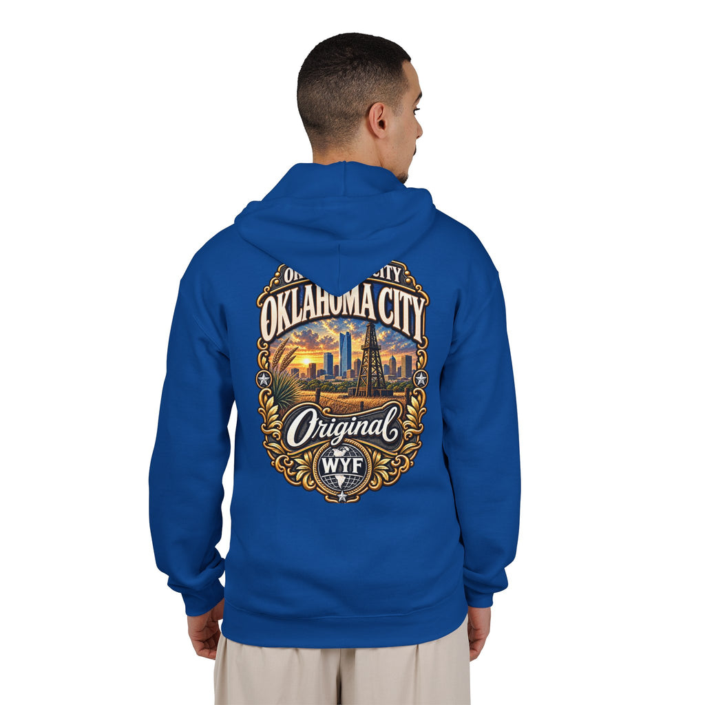 WYF Oklahoma City Full-Zip Hoodie | Oklahoma City Souvenir & Where You From Streetwear