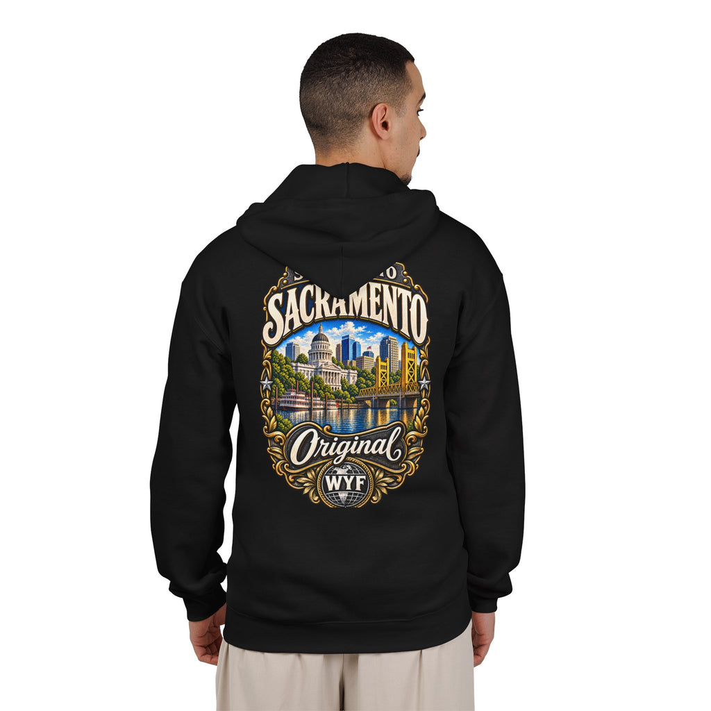 WYF Sacramento Full-Zip Hoodie | Sacramento Souvenir & Where You From Streetwear