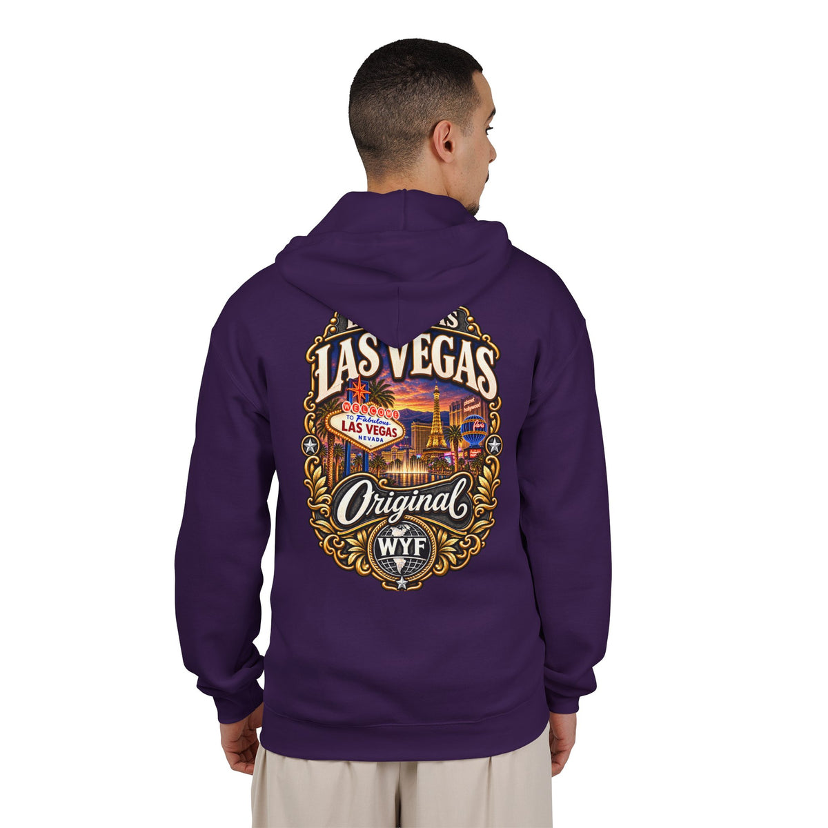 WYF Las Vegas Full-Zip Hoodie | Las Vegas Souvenir & Where You From Streetwear