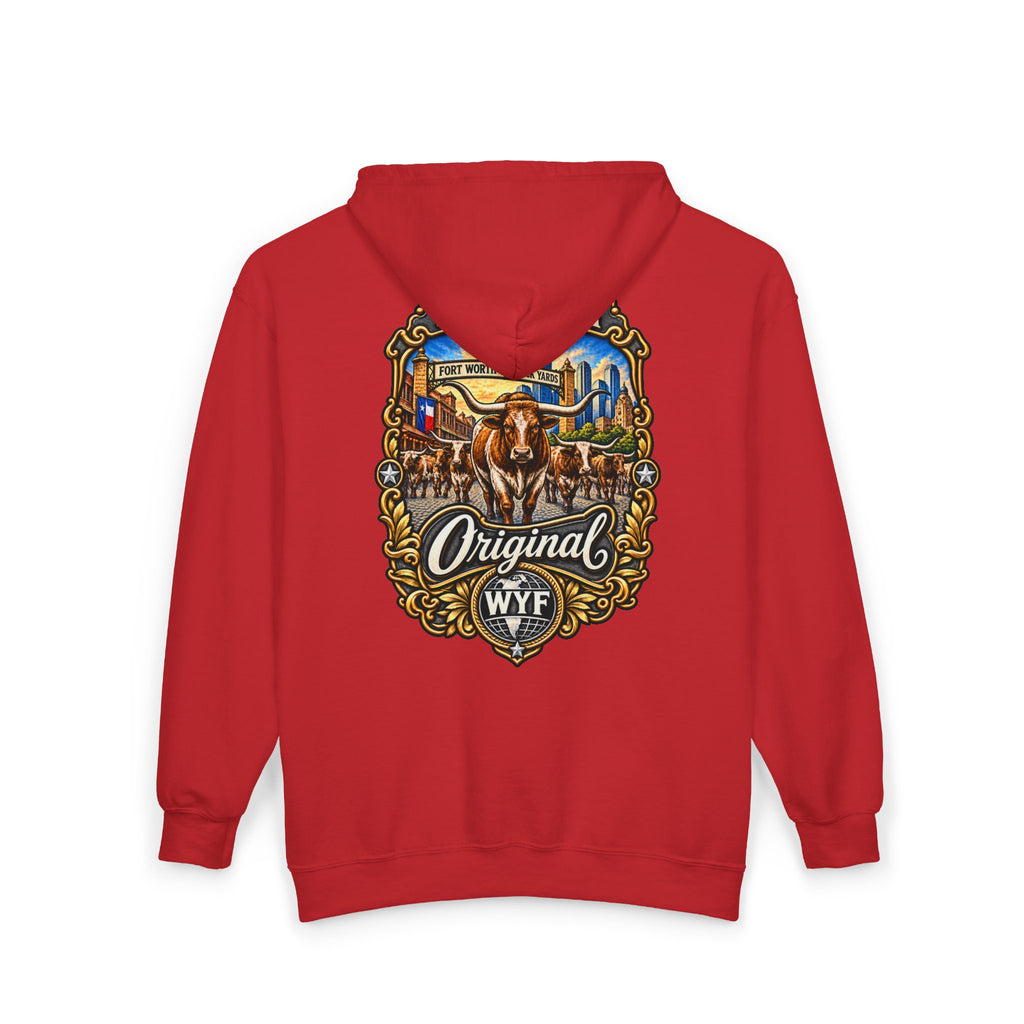 WYF Fort Worth Full-Zip Hoodie | Fort Worth Souvenir & Where You From Streetwear