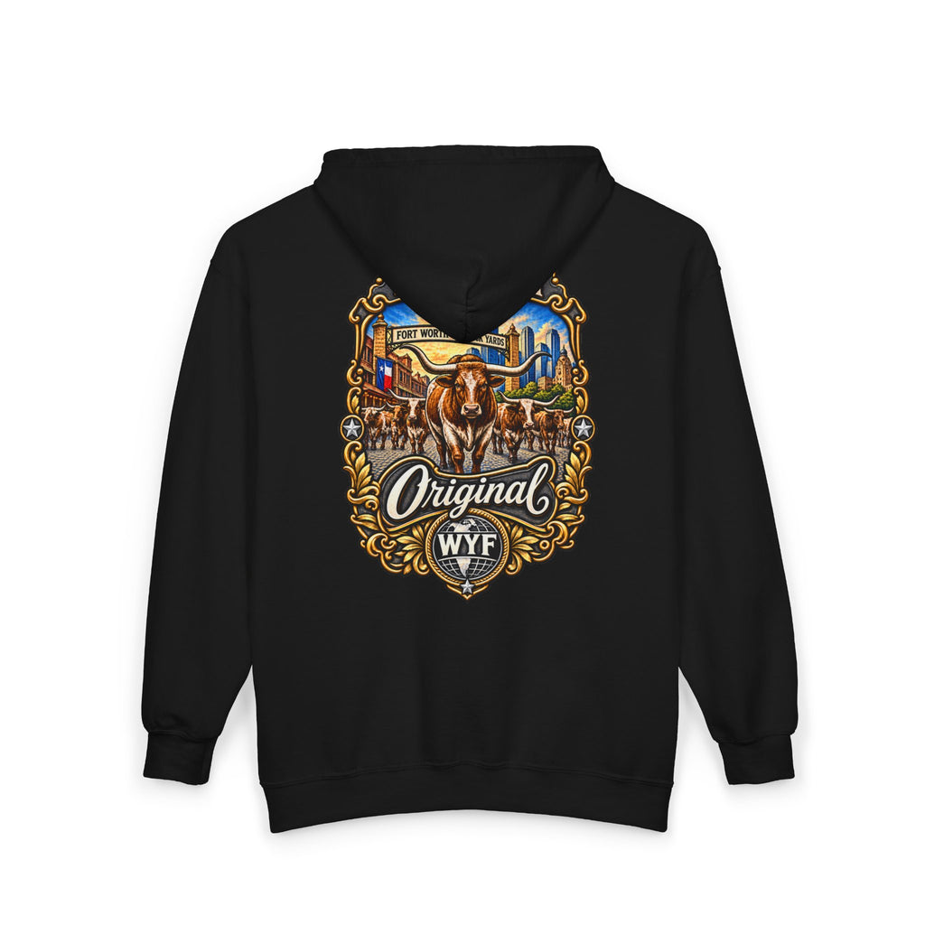 WYF Fort Worth Full-Zip Hoodie | Fort Worth Souvenir & Where You From Streetwear