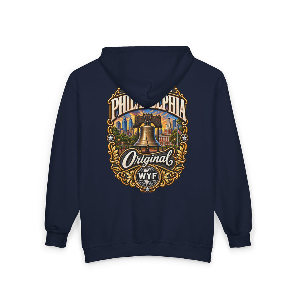 WYF Philadelphia Full-Zip Hoodie | Philadelphia Souvenir & Where You From Streetwear